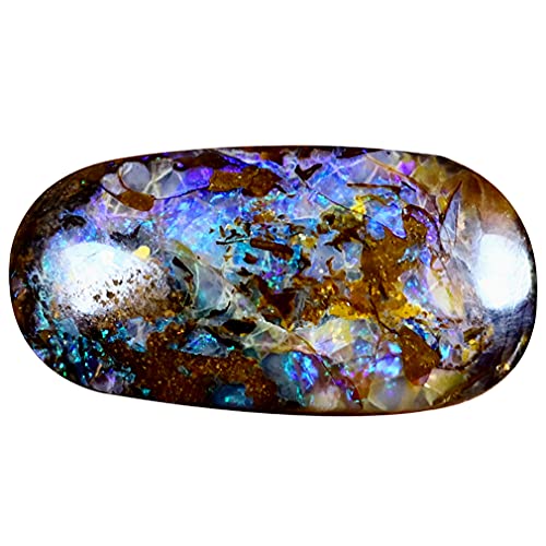 Opale boulder australienne Koroit multicolore de 7.02 ct pour haute joaillerie unique