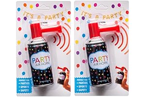 2-Pack Air Horn Noise Maker for Parties, Sports & Safety