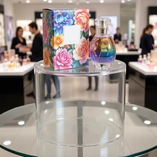 Image of Azar Displays 556808 Clear Acrylic Cylinder Display, 8 inch W x 8 inch H - Multipurpose Riser, Canister & Showcase for Retail Counter, 1 /8 inch Thick Acrylic, 1 Pack