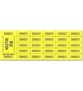 Auction Tickets - 500 Sheets (Yellow)