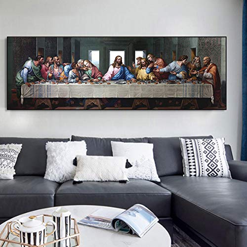 Impression sur toile Da Vinci Dernier Souper grand format pour déco murale