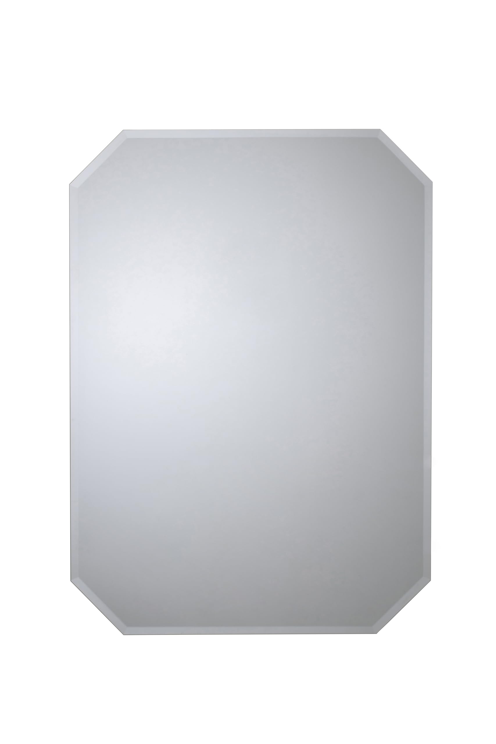 Miroir mural octogonal Croydex 70x50 cm avec bords biseautés pour décoration et salle de bain