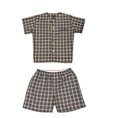 Big and Tall Shortie Short Sleeve Pajamas to 6X in Assorted Solids and Prints - Main Image