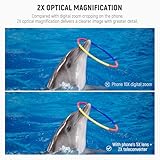 NEEWER 2x Converter with 200mm & 300mm Macro Lenses for Phone Camera Telephoto Lens Only, 7 Elements in 5 Groups, 17mm Thread Compatible with iPhone Android Samsung Xiaomi Phone Cage/Case, LS-79 - Image 3