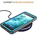 Bestcellcase for iPhone SE 2022/SE 2020/7/8 Case Waterproof Shockproof,Full Body Protective Case with Screen Protector Heavy Duty Cover Phone Case for iPhone SE3 2022/SE 2020/7/8(Blue/Clear)