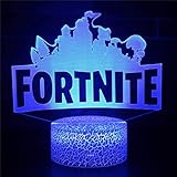 lampara fortnite 【Tacto inteligente y control remoto】- Puedes tocar el botón en la base de la lámpara de unicornio y utilizar el control remoto para cambiar 7 o 16 colores diferentes como quieras. Nuestra luz nocturna 3D tiene 4 modos (flash, estroboscópico, desvanecimiento, suave), puedes cambiar la iluminación entre 7 colores estáticos (blanco, verde, rojo, azul, amarillo, morado y cian), 7 colores de salto, 7 colores de respiración y 7 colores degradados, que iluminan toda tu noche con tu sueño reparador.