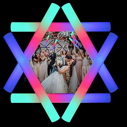 YYYuYong 32pcs LED Sticks, Weihnachten LED Stick für Hochzeit, Leuchtstäbe, Leuchtende Party...