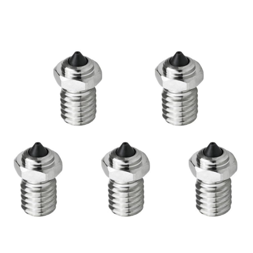 Set di 5 ugelli bimetallici ad alto flusso da 0,4/0,6/0,8 mm for stampanti 3D - I3 Mega/I3 Me.ga S/I3 Me.ga X/I3 Me.ga X Pro/Chir0n(0.6mm)