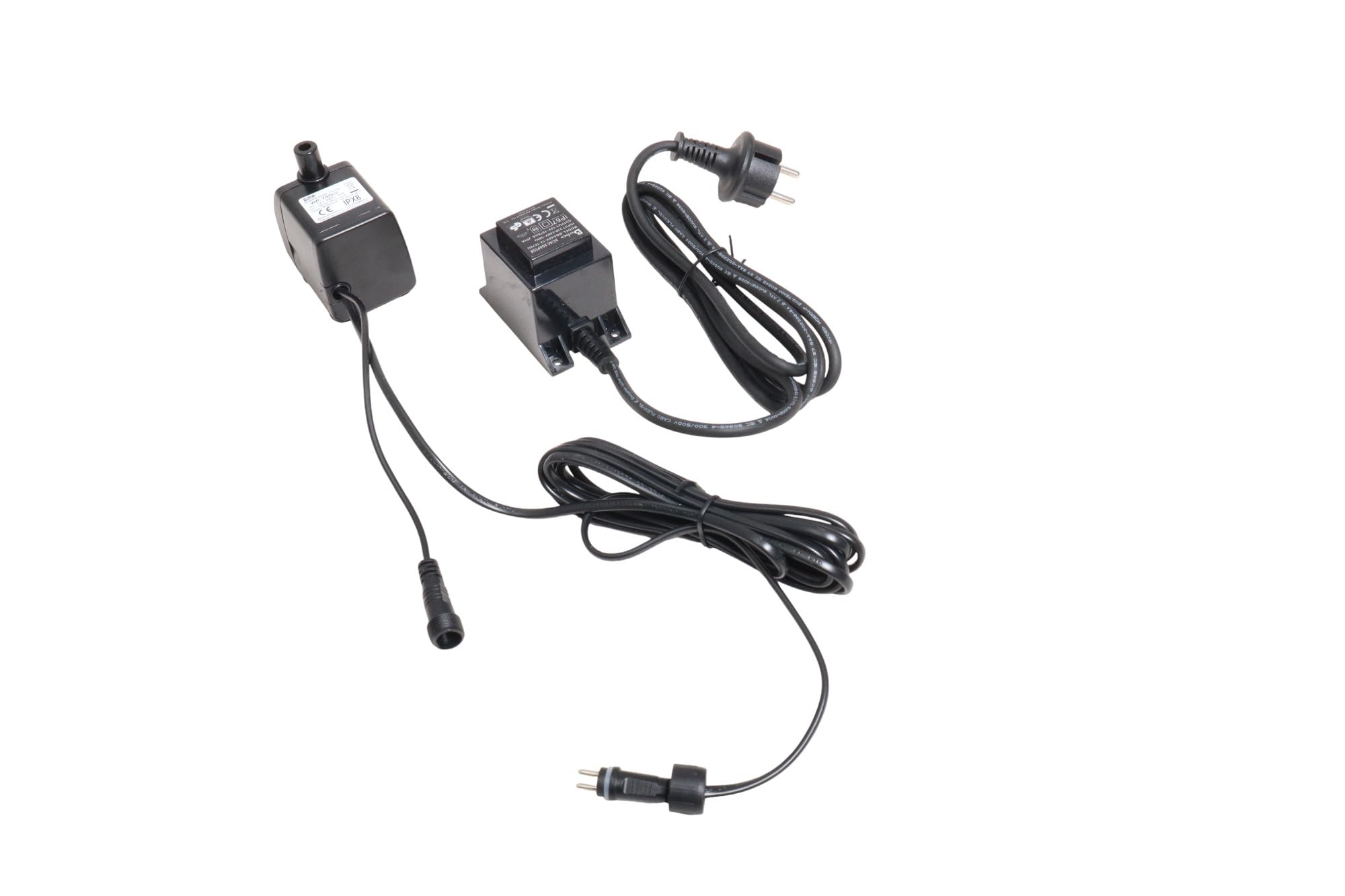 Wacredo Premium Wasserspiel Komplettset Venezuela inklusive Pumpe 100cm Zimmerbrunnen Indoorbrunnen Springbrunnen Granitoptik für Wohnraum und Garten 3X LED Spots und LED Band hochwertig handbemalt
