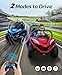 ELEMARA 2 Seater XL Ride on Car,12V 10AH 4WD Ride on Toy for Big Kids，Electric Vehicle Up to 4.5 MPH w/Remote Control, Bluetooth Music, LED Lights，3 Speeds for Boys Girls Gift，Red