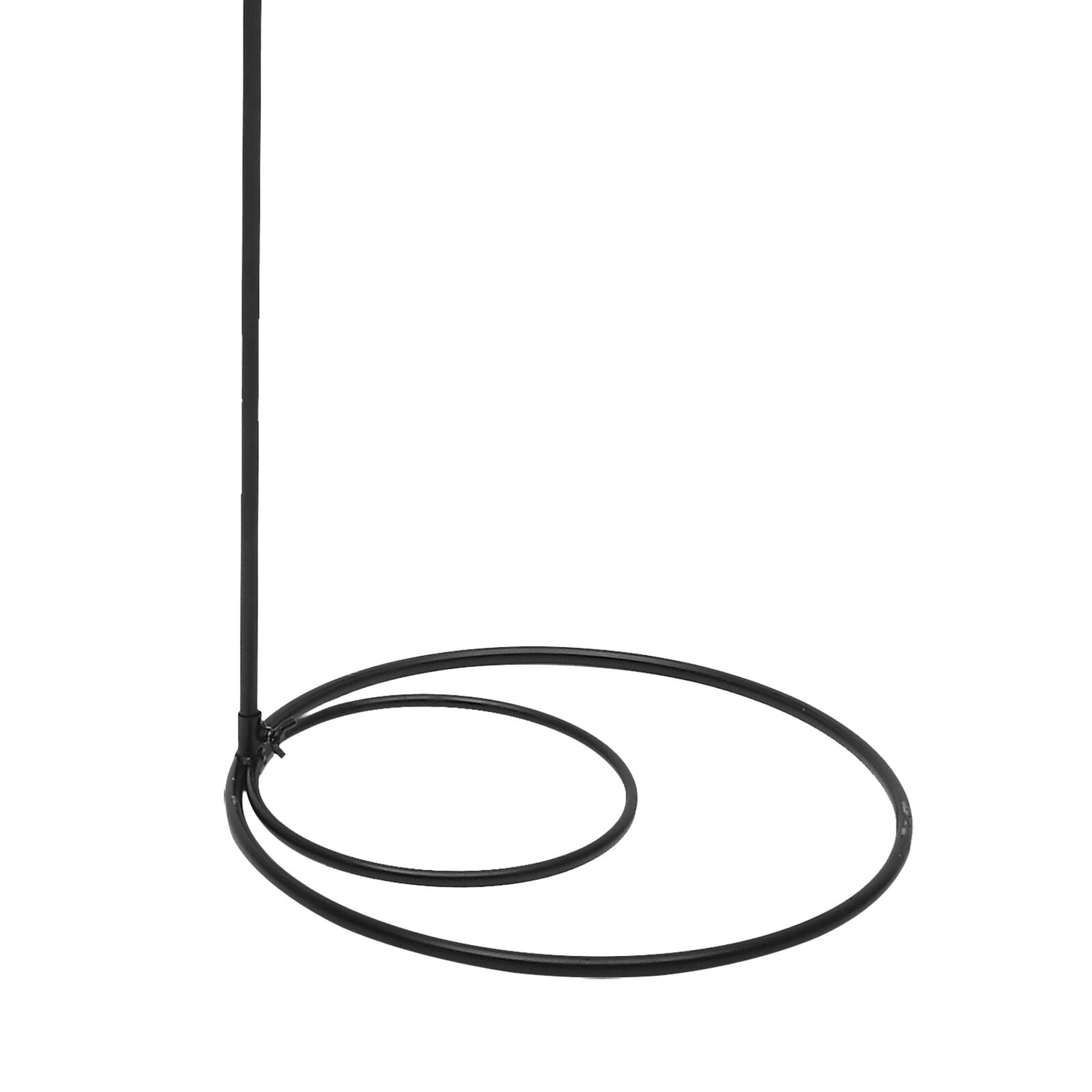 Crochet Suspendre en Fer Noir pour Jardin Extérieur, Crochet Incurvé Antirouille, Installation Solide pour Décoration de Parc et Plantes Suspendues