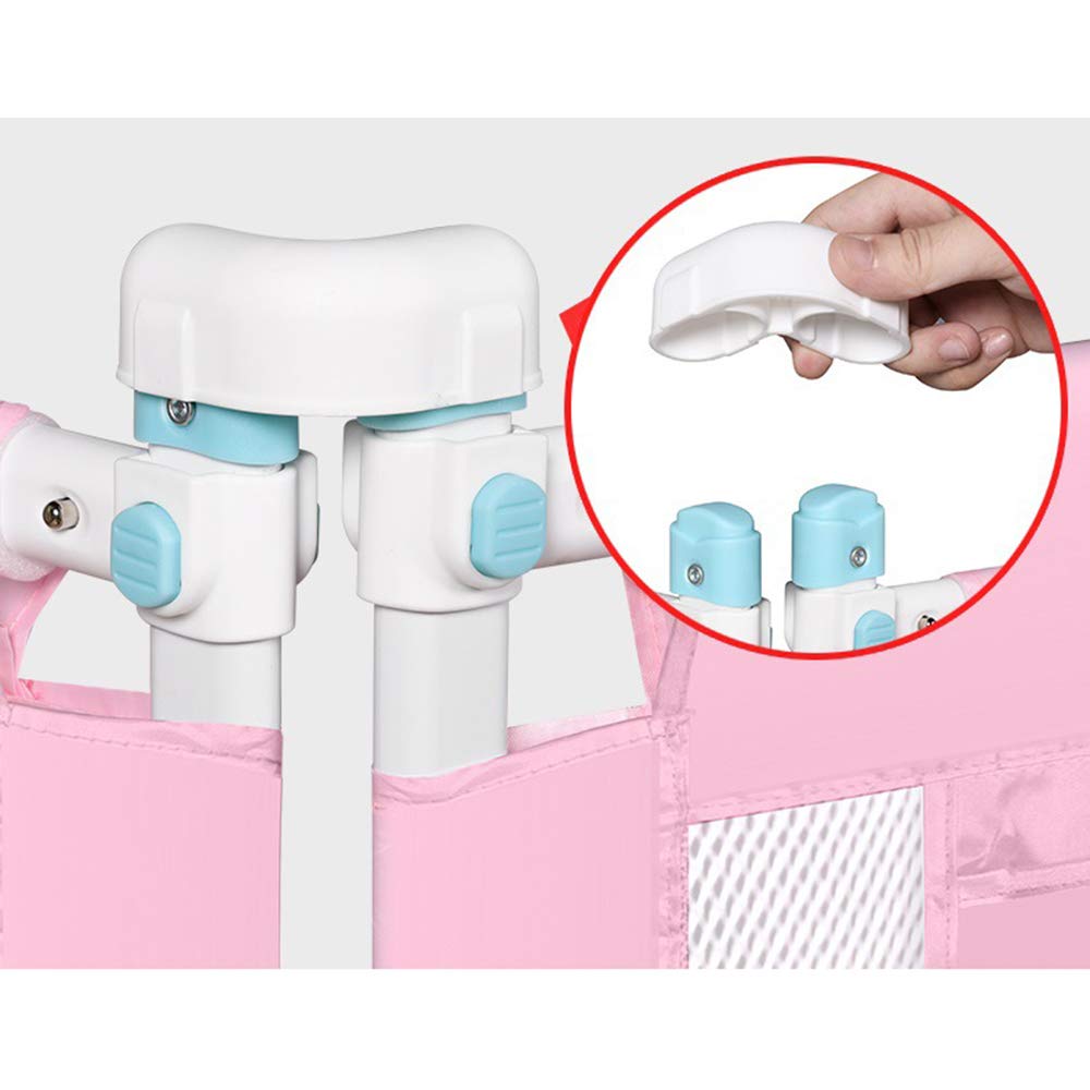 Barandilla de Cama para bebé, Protector de Cama, barandilla Vertical anticaída para Cama de niños pequeños, para Cama Queen y King, Rosa, 180 cm x 83 cm.