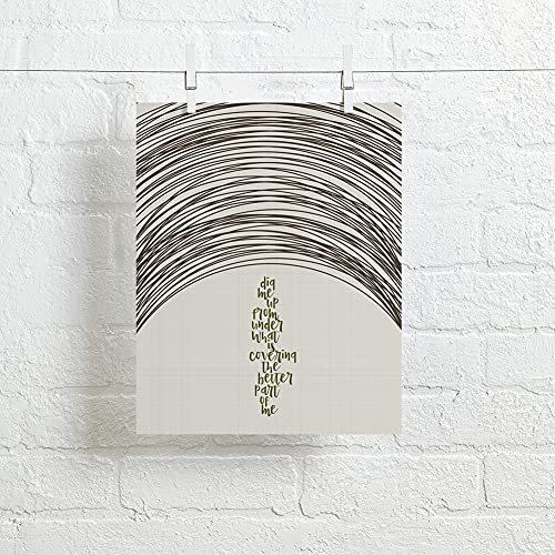 Dig By Incubus Inspired Song Lyric Wall Art Print, Inspirational Home Office Decor Gift Idea #TOP6
