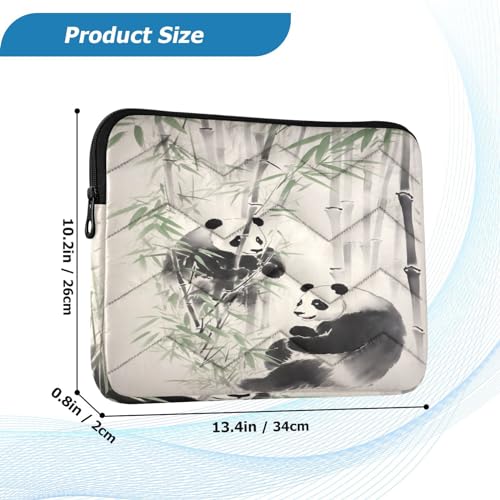 Funda para portátil de 13-14 pulgadas con diseño panda miniatura 3
