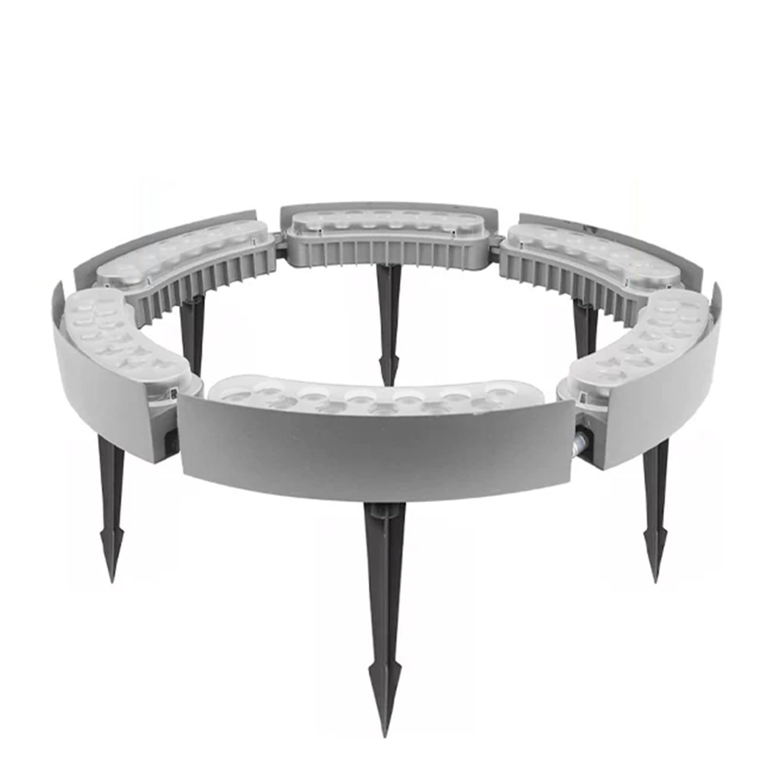 Lampki choinkowe LED z kołkiem uziemiającym, wodoodporne zewnętrzne reflektory krajobrazowe LED IP65 do dekoracji ogrodu(Cool White,6 Packs)