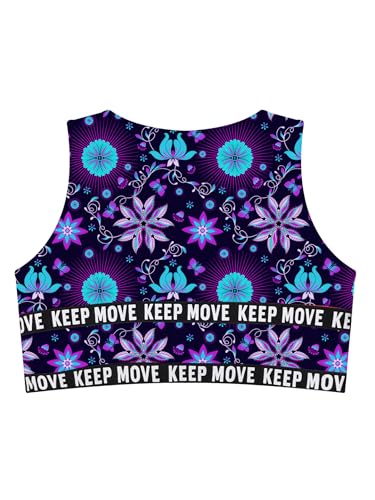 Kids Girls Stylish Print Sports Vest Sleeveless Sports Bra Letter Printed Hem Cropped Tank Top4