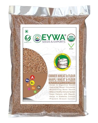 Image of Organic Khapli Wheat Whole Grains (15 Kg) For Eating And Cooking|Khapli Gehu Daane|Produce Of India From Organic Farms|By Eywa
