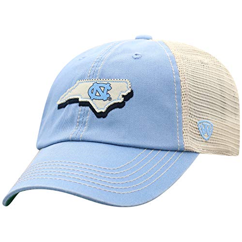 Top of the World North Carolina Tar Heels Men s Adjustable Off Road Mesh State Icon hat, Adjustable