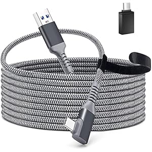Tiergrade Kabel für Oculus Quest 2 Link, 5M USB3.2 Gen1 Typ C Kabel für Oculus Link, Kompatibel mit Oculus Quest…