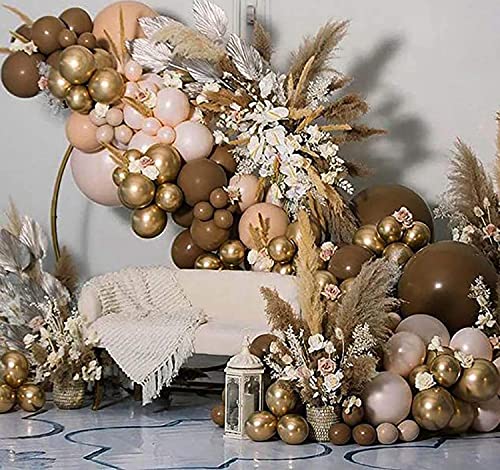 Image of KALOR Beige Balloons,100 Pcs 5 Inch Nude Matte Latex Balloons for Balloon Garland Arch, Birthday Decoration, Wedding Party, Baby Shower Decorations