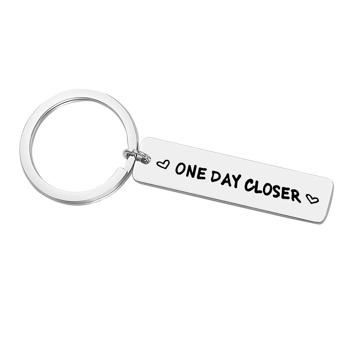 Huwujiu Women's Silver Valentines Day Gifts For Men Long Distance Relationship Gifts Keyring For Him Her Boyfriend Girlfriend Gift Christmas Birthday Anniversary Presents For Couple