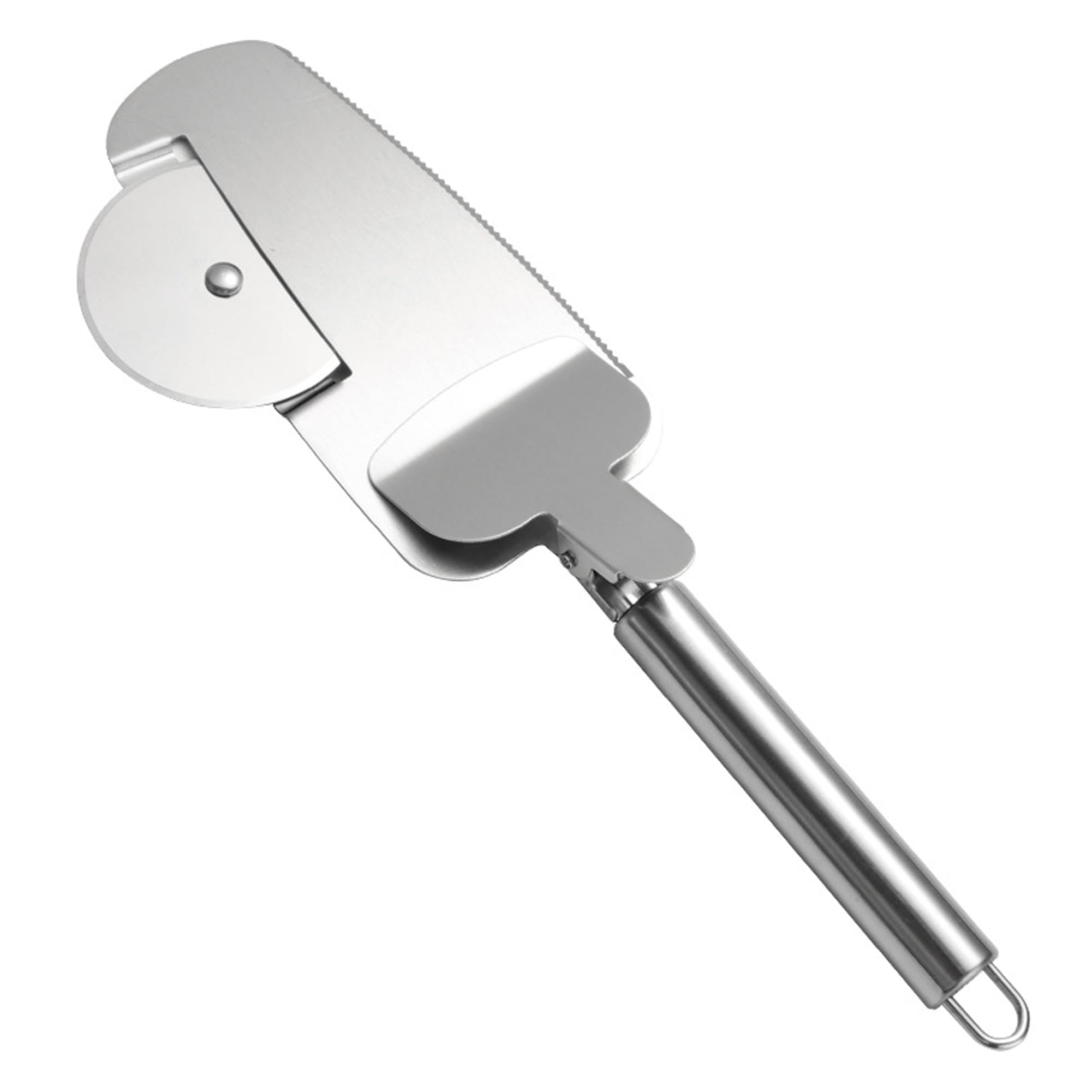 Cortador De Pizza,3 in 1 Stainless Steel Pizza Cutter Wheel, Easy Slice Pizza Maker,Pizza Cutter for Restaurant, Kitchen, Gathering, Party