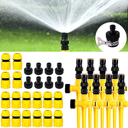 Bonseor 360° Rotation Auto Irrigation System Garden Lawn Sprinkler Patio,