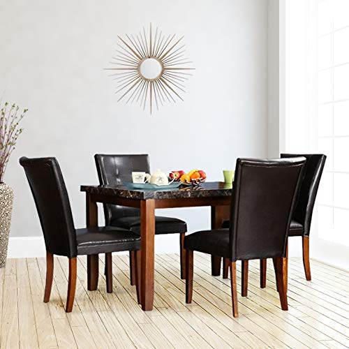 Image of Hometown Eden 4 Seater Dining Table Set (Walnut)