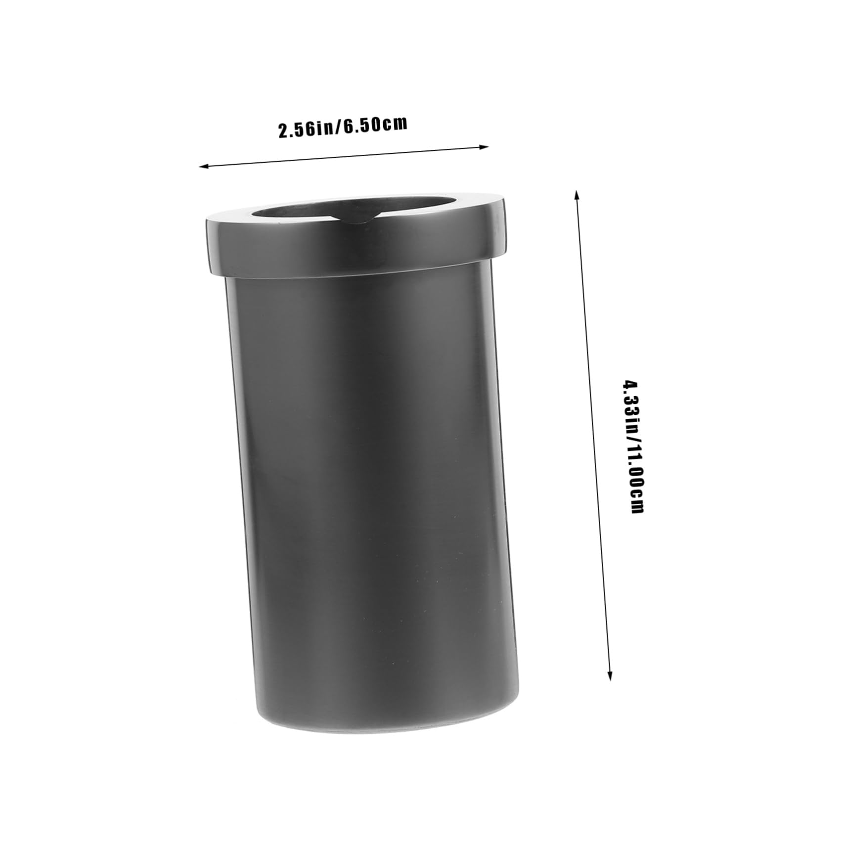 Tasse en Graphite Haute Pureté, Résistance aux Acides et Haute Température, Creuset pour Fondre Or, Argenté et Cuivre, Capacité 2kg, pour Fonderie Bijouterie