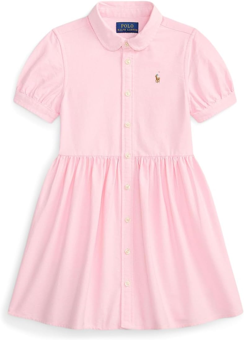Kids Cotton Oxford Shirtdress (Toddler/Little Kid)