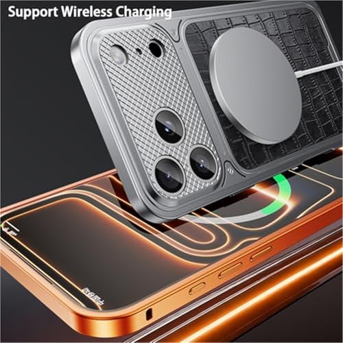 Coque iPhone 17 Pro Max argentée compatible charge sans fil - 3