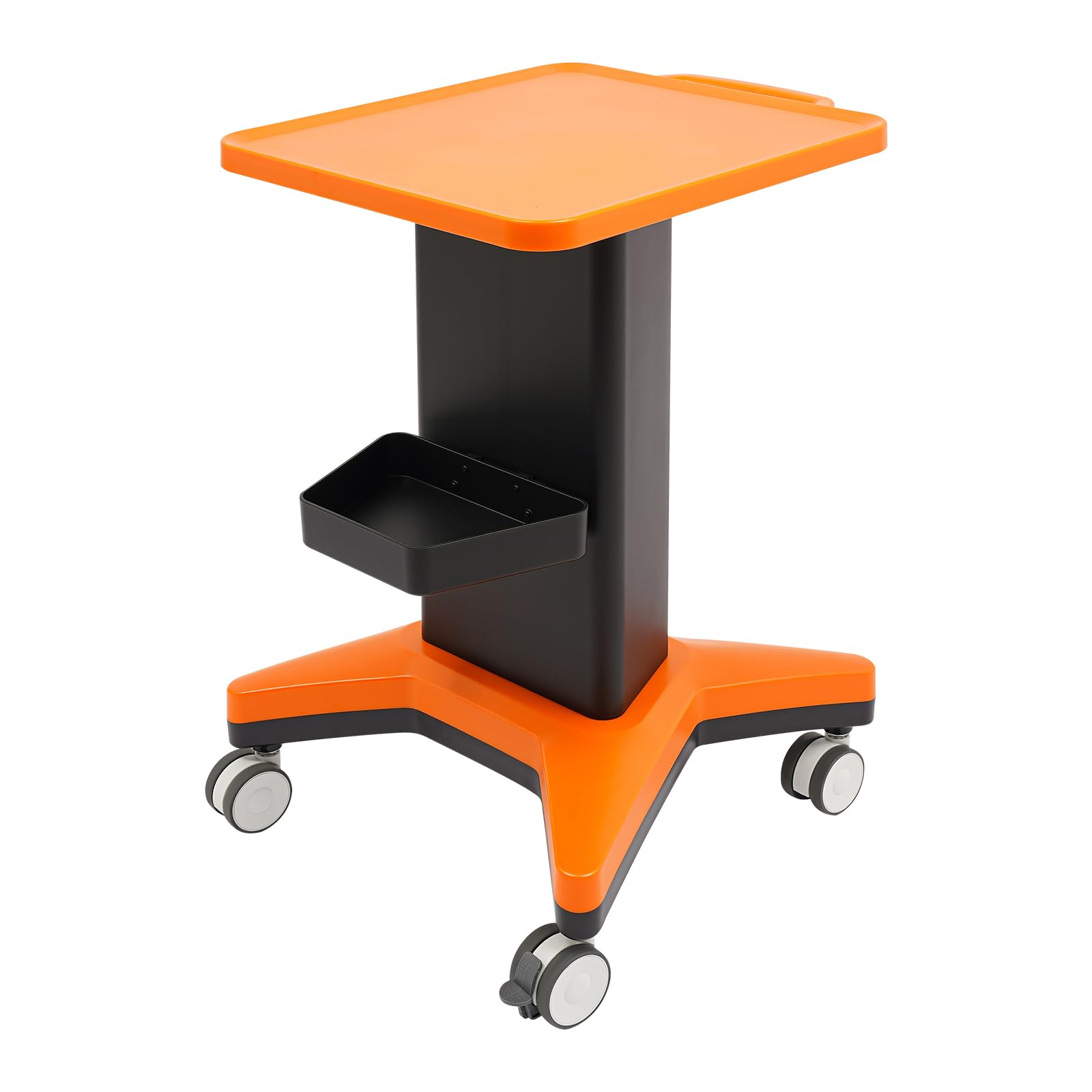 Schönheitswagen Mobiler medizinischer Geräte‑Wagen 60 kg Traglast ergonomischer Griff kompakt mit Seitenbox 4 Universal‑Rädern Arbeitsfläche leicht zu reinigen mit Bremsen für medizinische kosmetische