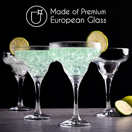 Crystalia Verre Margarita, Lot de 4, 300ml 100% SANS PLOMB Verre à Cocktail, Verres à Expresso Martini, Verres a Margarita pour Boissons Glacées – Image 5