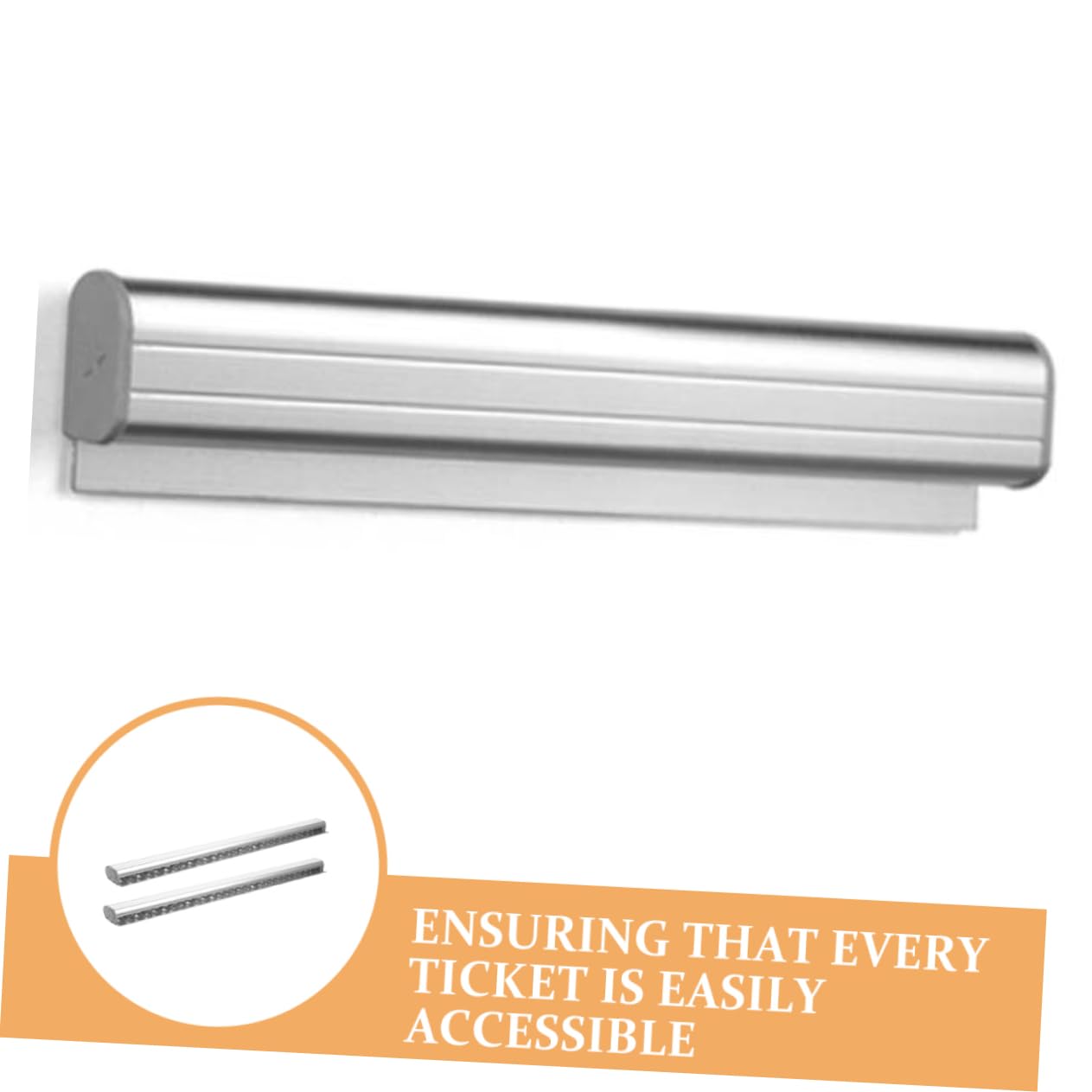 iplusmile 2stücke Teiliges Aluminium-küchenbestellhalter Wandmontierter Clip Für Gastronomie Für Restaurants Cafés Und Bars -Display-Rail Ohne Lochbohren
