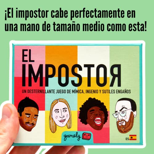 El Impostor: El desternillante Juego grupal de mímica y deducción de tamaño Bolsillo. (Español)