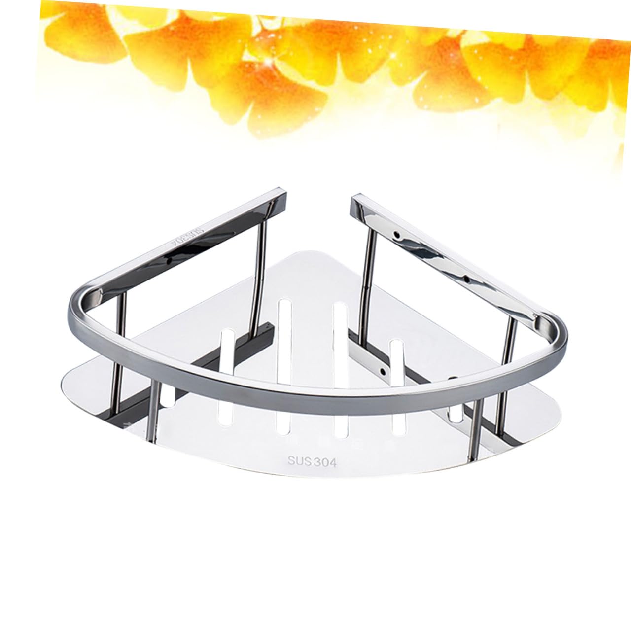 VALICLUD Mensola Angolare Doccia in Acciaio Inox Serie 906b, Singolo | Montaggio a Parete, Design Removibile, Finitura Argento, Uso in Angolo Bagno