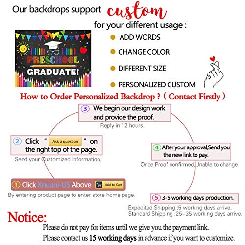 Allenjoy 96" X 72" Preschool Graduate Backdrop For Kids Photography School Prom Party Supplies Decoration Banner Kindergarten Pre K Congrat Grad Graduation Class Of 2023 Ceremony Background Photobooth #TOP4