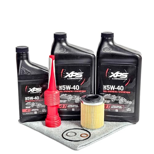 Can Am New OEM Full Synthetic Oil Change Kit 5W40 500CC and up (Outlander Commander Defender HD5 HD7 HD8 HD9 HD10 - NOT HD11) - 9779488 C05