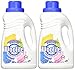 Woolite Clean & Care Liquid Laundry Detergent, 2x33 Loads, 2x50oz, Regular& HE Washer, Gentle Cycle, sparkling falls scent,packaging may vary