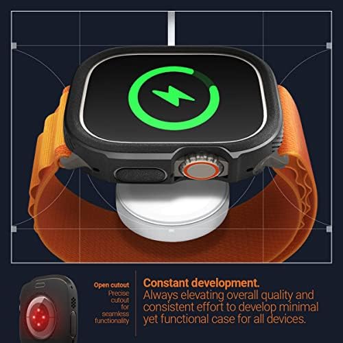 Caseology Vault Case Compatible with Apple Watch Ultra 49mm - Matte Black
