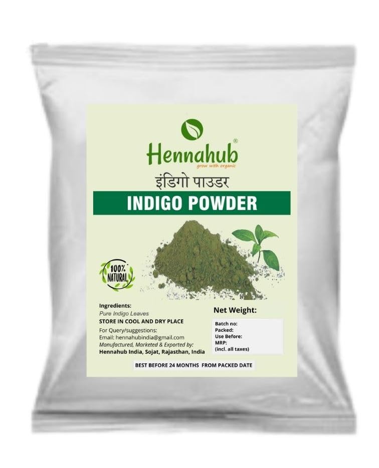 Hennahub 1 Kg Indigo powder for Hair dye-picture-38