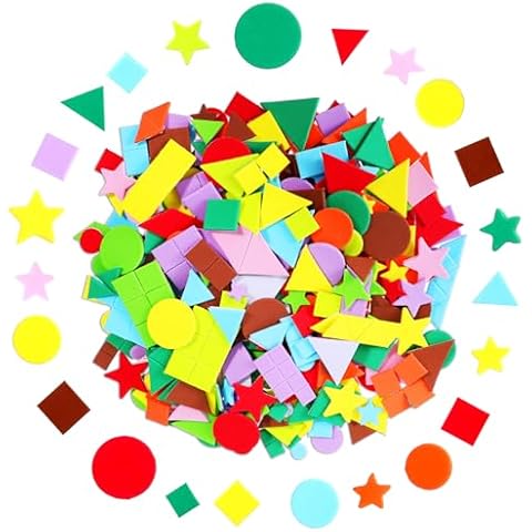 COMNICO 500 Pcs Self-Adhesive Foam Stickers Cover