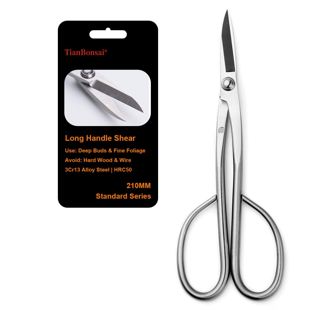 TianBonsai Bonsai Scissors Bonsai Tools (standard 210 long handle scissors)
