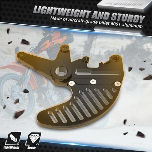 Soporte de pinzas dobles para rutas de enduro extremo y protector de disco trasero EXC 300 5