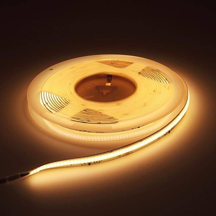 Silumen Ruban LED COB 5M Effet Dynamique 360LED/m 24V IP65 + Télécommande et Transformateur - Blanc Chaud 2300K - 3500K