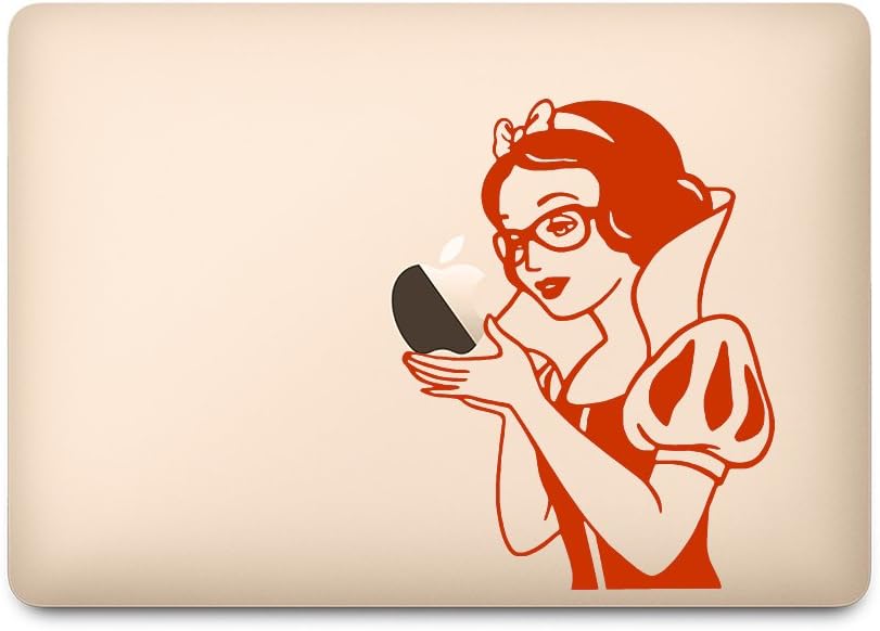 Kind Store MacBook Pro 13/15" 2016/12" MacBook Sticker Snow White Nerd Glasses 13" Black M778-13-B