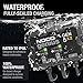 NOCO Genius GEN5X2: 2-Bank, 10A Onboard Battery Charger - 5A Per Bank, 12V Waterproof Marine Charger with Overcharge Protection & Temperature Compensation – for Lead-Acid & Lithium Batteries