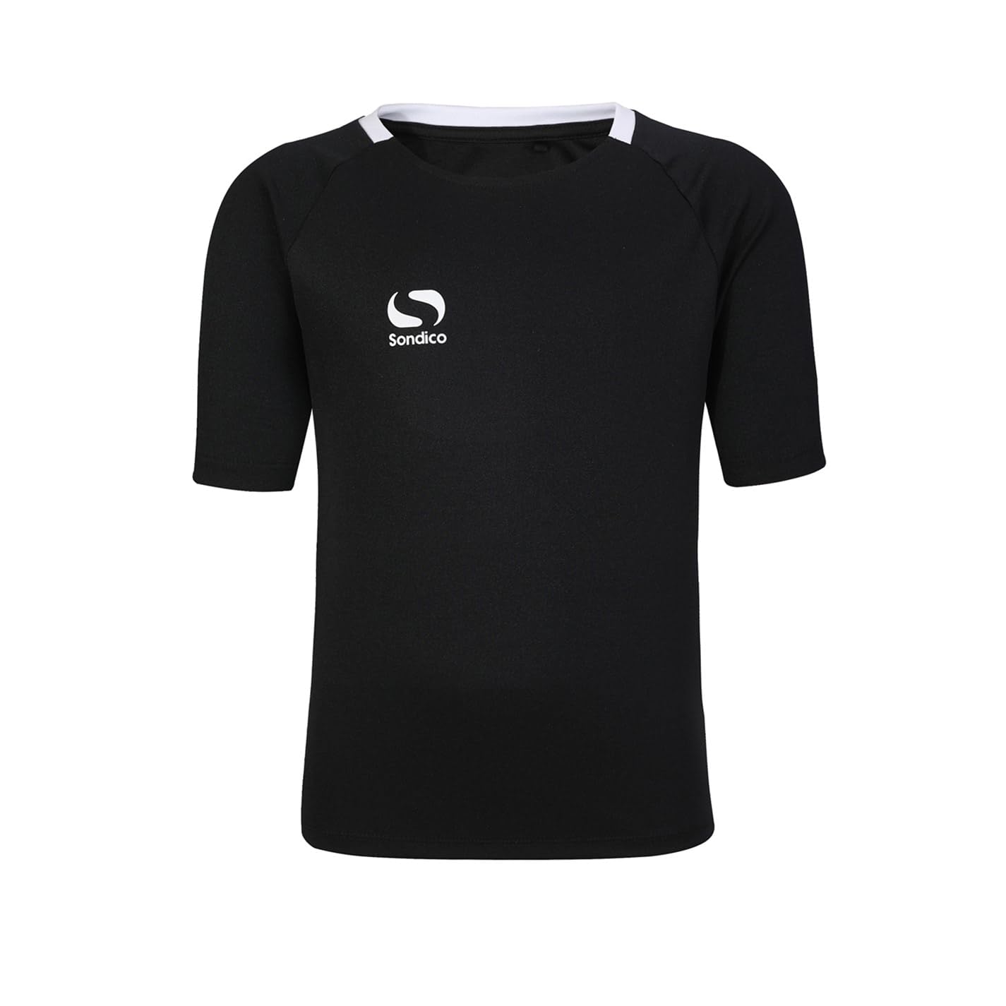 Sondico Boys Fundamental Polo T-Shirt Junior Black/White 11-12 Years