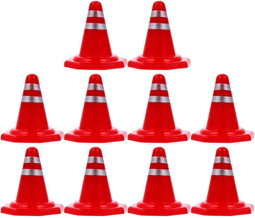 Balacoo 20Pcs Small Traffic Cones Road Cones Safety Road Parking Cones