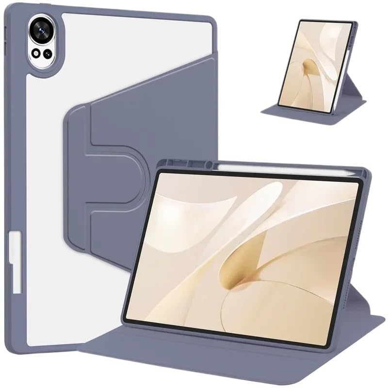 Protection Huawei MatePad Air 12" 2024 - Étui rotatif 360 degrés gris antichoc